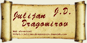 Julijan Dragomirov vizit kartica
